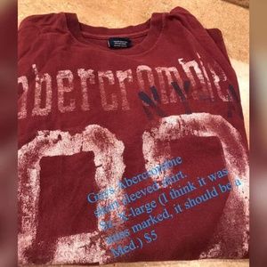 Mens abercrombie short sleeve shirt